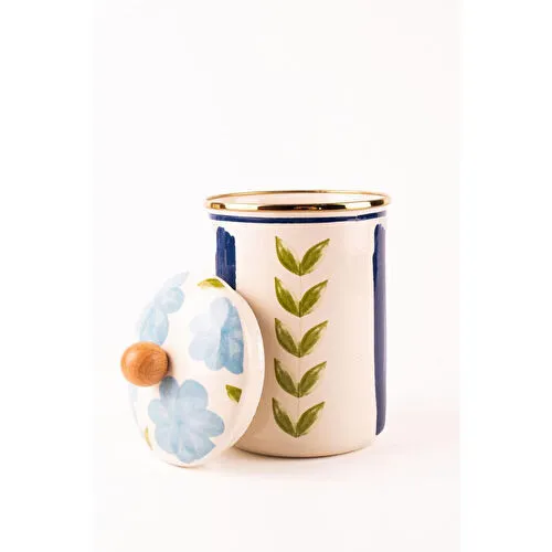 Emaylab Bloom Emaye Kapsül Kavanozu / Çok Amaçlı Kavanoz 17 Cm