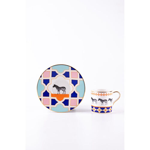 Emaylab Jaolu Porselen Türk Kahvesi Fincan Takımı (6 Kişilik)