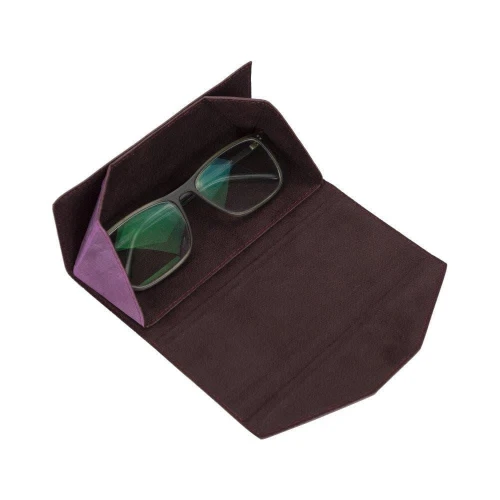 Bloominbag Smart Glasses Mor Deri Gözlük Kılıfı