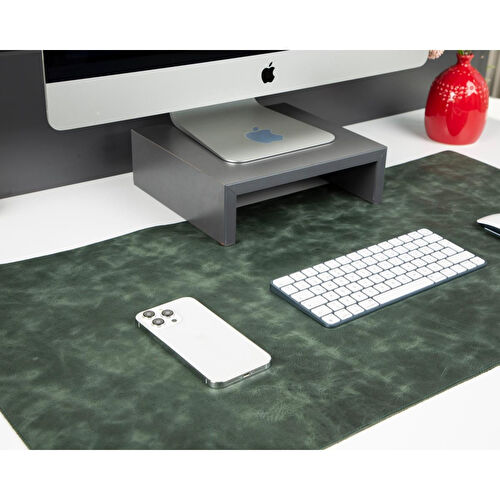 Bloominbag Still & Silent – Pickle Gerçek Deri Desk Mat Macbook Altlığı Ve Mousepad
