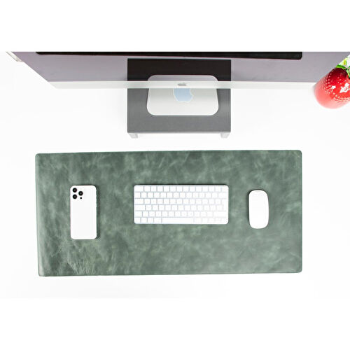 Bloominbag Still & Silent – Pickle Gerçek Deri Desk Mat Macbook Altlığı Ve Mousepad
