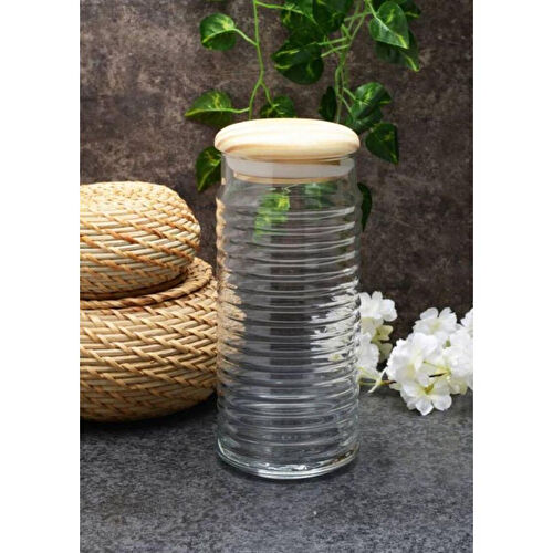 Paşabahçe Babylon 1500 Cc Ahşap Kapaklı Kavanoz 43183