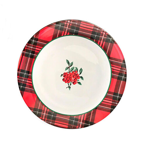 Fern&Co Red Berry Collection Porselen Yemek Tabağı