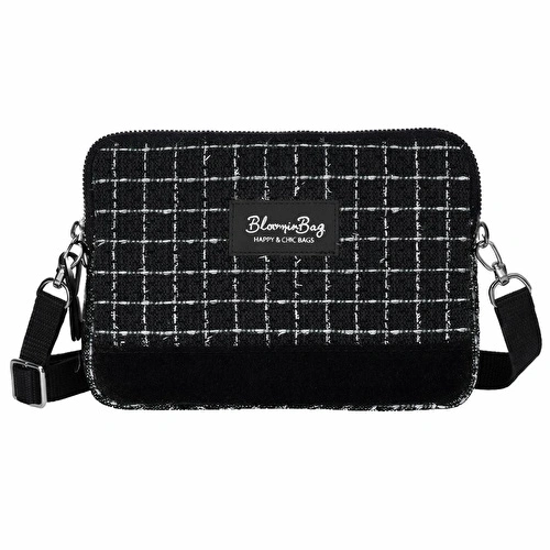 Bloominbag Noir Tweed Crossbody Çapraz Askılı Çanta