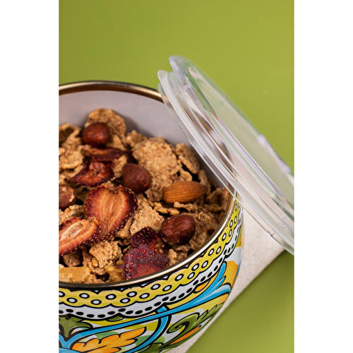 Emaylab Selge 3 Lü Emaye Tombul Saklama Kabı Takımı (tüm Ocak Tiplerinde Kullanilabilir) Selge