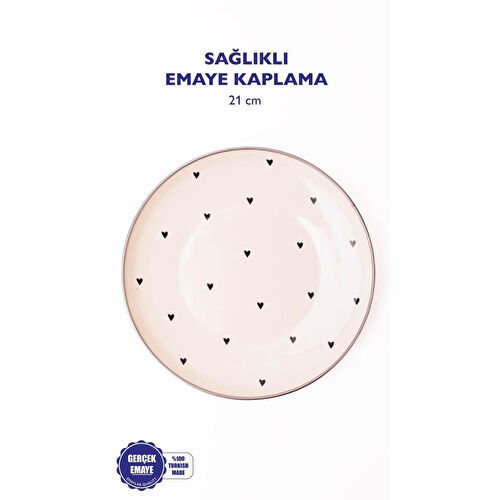 Emaylab Black Cupid Emaye Sunum Tabağı