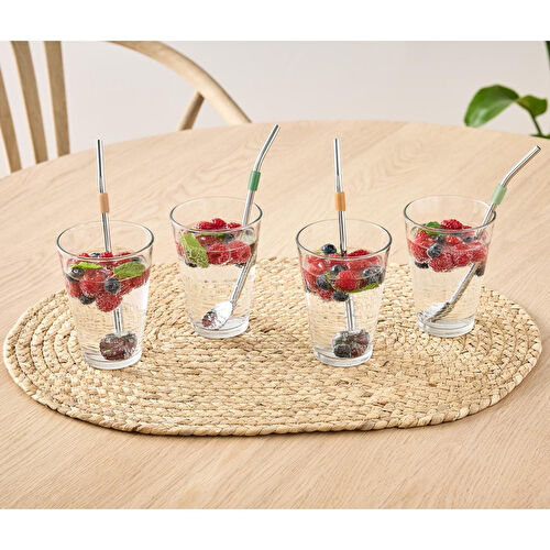 Tchibo İçecek Kaşığı, Pipet Olarak Kullanılabilir, 4 Adet