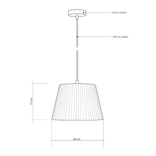 Soli Workshop Philos '1 Sarkıt Aydınlatma - Ahşap
