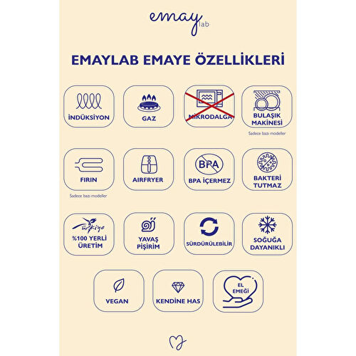 Emaylab Mood Emaye Ahşap Saplı Cezve (500ml-6 Kişilik)