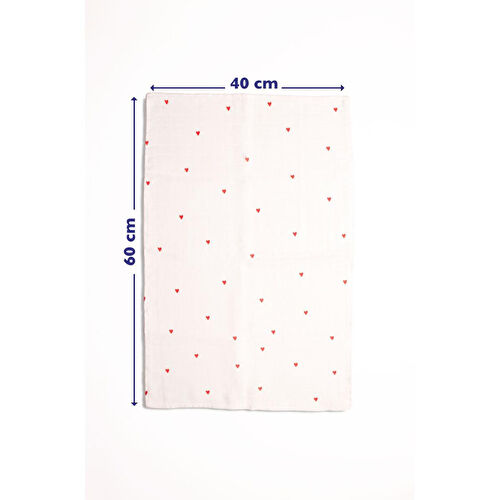 Emaylab Cupid Kalp Desenli %100 Müslin -pamuk Mutfak Kurulama Bezi Ve Bebek Omuz Bezi (3'lü Set) Emaylab Cupid Kalp Desenli %100 Müslin -pamuk Mutfak Kurulama Bezi Ve Bebek Omuz Bezi (3'lü Set)