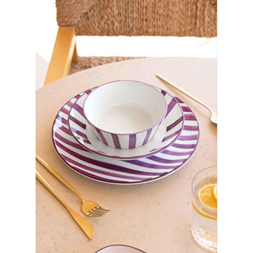 The Mia Joy Çorba Kasesi 6lı Set Mor 14 Cm