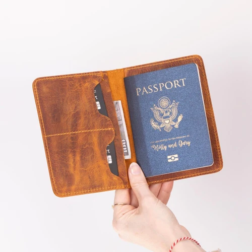 Bloominbag Viaggio Voyager Chestnut Chic Deri Pasaport Ve Kart Kılıfı