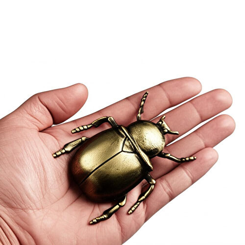 Coho Objet Coho Brazen Pirinç Döküm Dekoratif Tılsım Böceği Heykeli