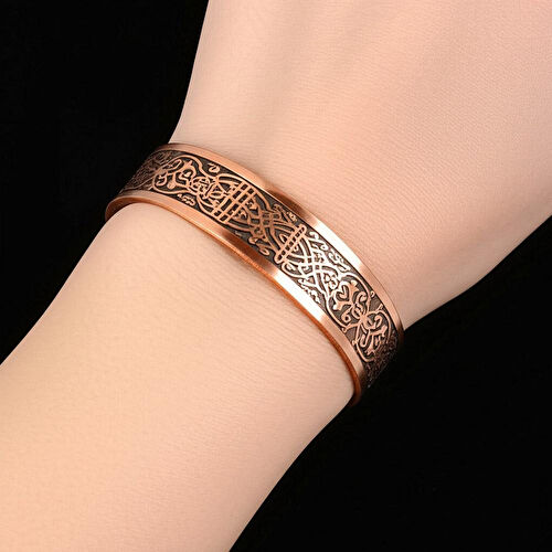 Coho Objet Coho Tılsım El Yapımı Bakır Dua İşleme Bileklik Coho Objet Coho Tılsım El Yapımı Bakır Dua İşleme Bileklik