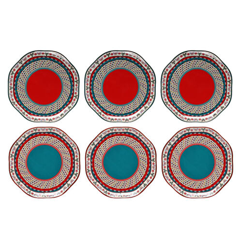 Lucky Art Liora Bone 19cm 6li Tabak Seti