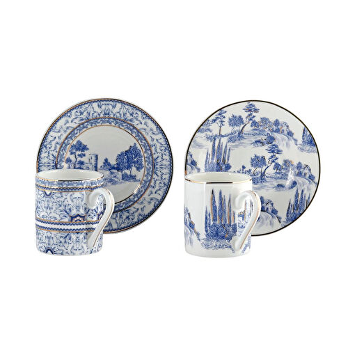 Lucky Art Florance Bone 4lu Kahve Fincani Seti