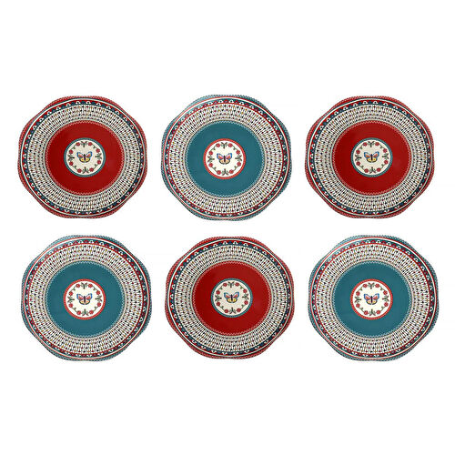 Lucky Art Liora Bone 27cm 6li Tabak Seti