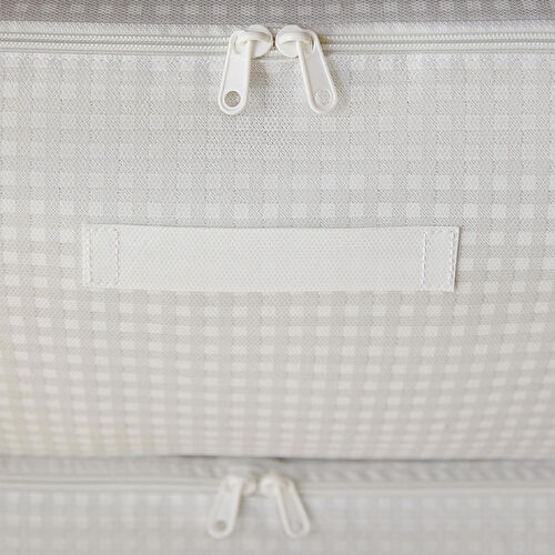 Home Wave 4'lü Mega Boy Gri Pötikare Baza Altı Hurç Set 74 X 46 X 22 Cm