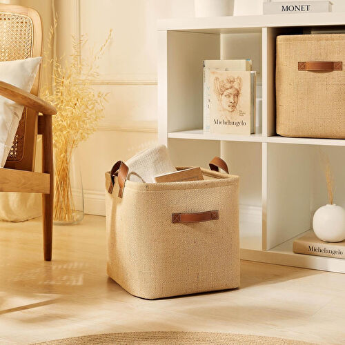 Ocean Home Textile Jüt Sepet 30 X 30 X 30 Cm