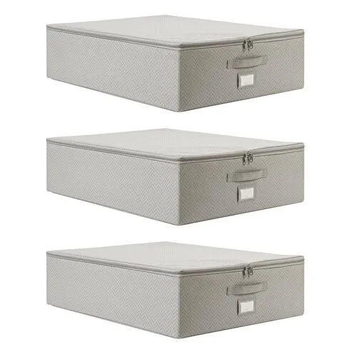 Ocean Home Textile 3'lü Büyük Boy Gri Balıksırtı Destekli Hurç Set 55 X 70 X 18 Cm Ocean Home Textile 3'lü Büyük Boy Gri Balıksırtı Destekli Hurç Set 55 X 70 X 18 Cm