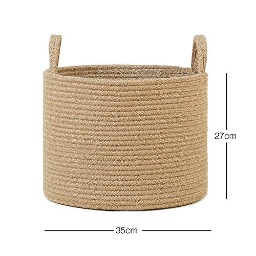Ocean Home Textile Jüt Halat Sepet 35 X 27 Cm