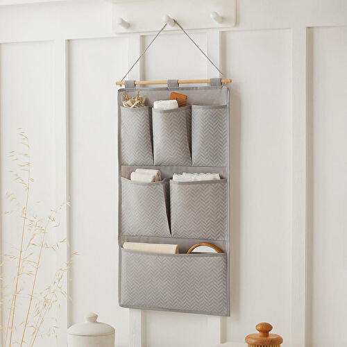 Ocean Home Textile Gri Balıksırtı Duvar Tipi Düzenleyici 35 X 65 Cm