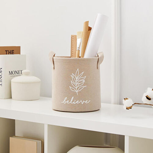 Ocean Home Textile Bej Renk Believe Sepet 20 X 20 Cm