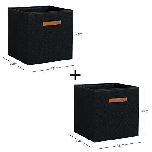 Ocean Home Textile 2'li Siyah Renk Jüt Kutu Set 33 X 30 X 33 Cm Ocean Home Textile 2'li Siyah Renk Jüt Kutu Set 33 X 30 X 33 Cm