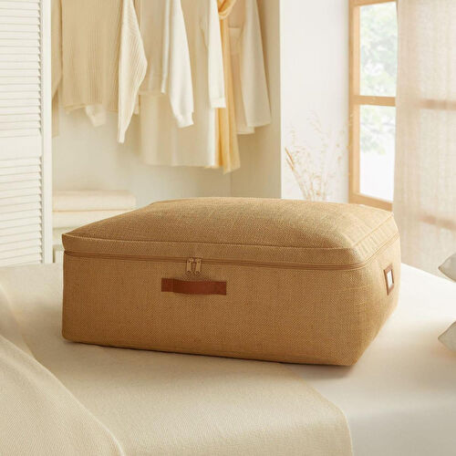 Ocean Home Textile Büyük Boy Jüt Baza Altı Hurç 62 X 46 X 22 Cm