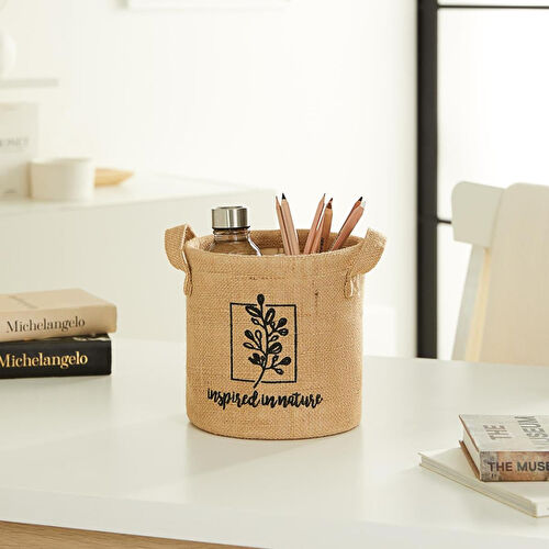 Ocean Home Textile Inspred In Nature Jüt Sepet 20 X 20 Cm