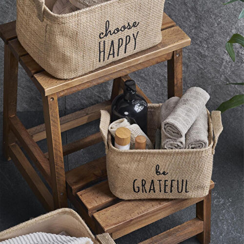 Ocean Home Textile 3'lü Jüt Sepet Set