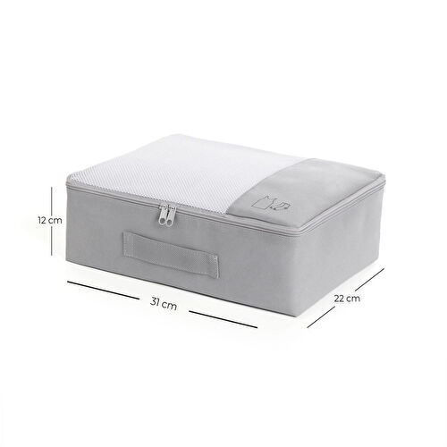 Ocean Home Textile 3'lü Gri Renk Bavul İçi Düzenleyici Set Ocean Home Textile 3'lü Gri Renk Bavul İçi Düzenleyici Set