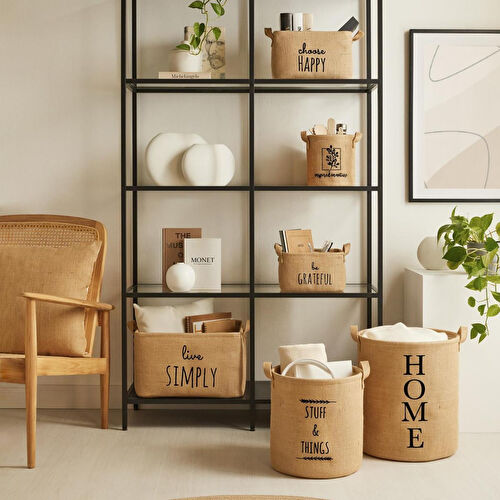 Ocean Home Textile 6'lı Jüt Sepet Set