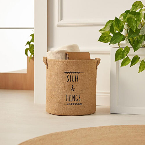 Ocean Home Textile Stuff & Things Jüt Sepet 30 X 31 Cm