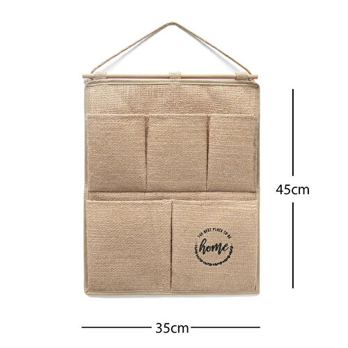 Ocean Home Textile 2 Katlı Home Jüt Duvar Tipi Düzenleyici 35 X 45 Cm