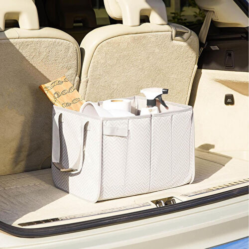 Ocean Home Textile Araç İçi Gri Balıksırtı Bagaj Düzenleyici 31 X 36 X 27 Cm