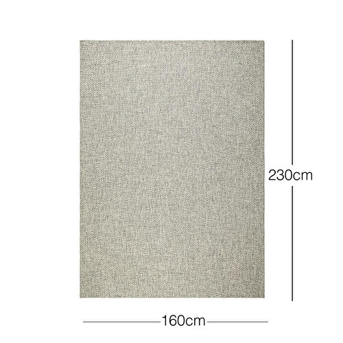 Ocean Home Textile Yıkanabilir Jüt Görünümlü Gri Renk Hasır Desenli Halı Kilim 160 X 230 Cm