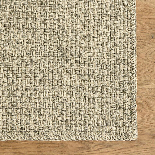 Ocean Home Textile Yıkanabilir Jüt Görünümlü Gri Renk Hasır Desenli Halı Kilim 120 X 180 Cm