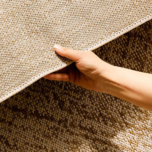 Ocean Home Textile Leke Tutmaz İç Dış Mekan Bej Renk Desenli Halı Kilim 80 X 150 Cm
