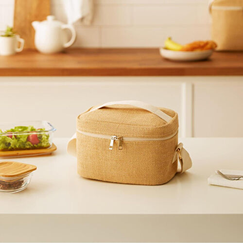 Ocean Home Textile Küçük Boy Jüt Soğuk Tutan Çanta 23 X 16 X 15 Cm