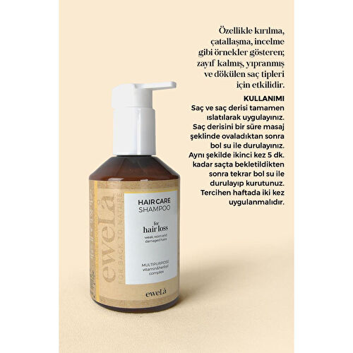 eweLa Şaç Bakım Şampuanı - Dökülmeye Karşı Etkili - 250 Ml