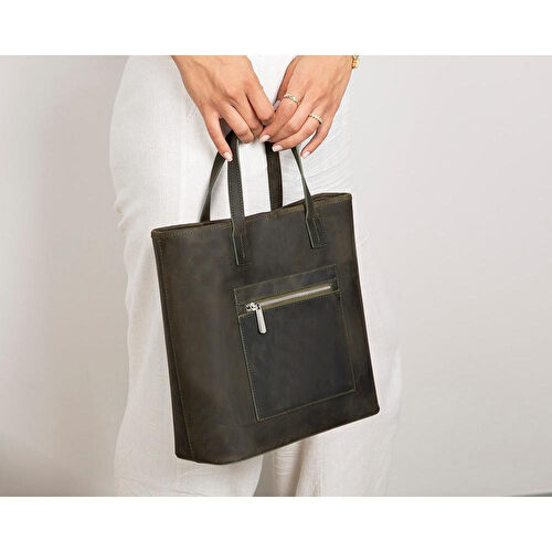 Bloominbag Bloomtote Valetto Cypress Hakiki Deri Omuz Çantası / Tote Bag