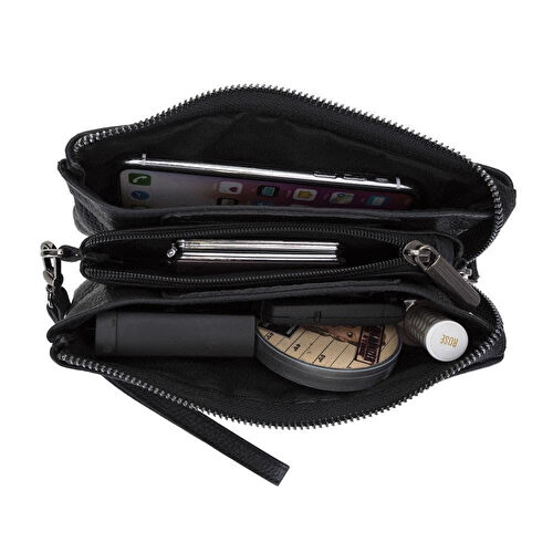 Bloominbag Jaya Marcona Urban Noir Deri El Çantası