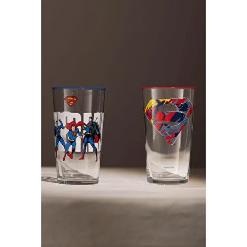 Rakle Superman 2'li Meşrubat Bardağı Seti 570 Cc