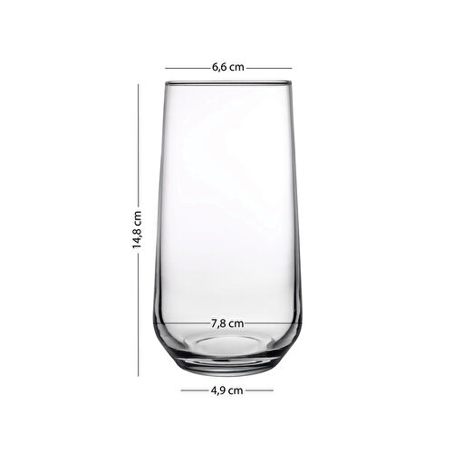 Rakle Glow 4'lü Meşrubat Bardağı Seti Altın 470 Cc