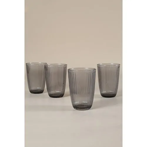 Rakle Splendid 4'lü Meşrubat Bardağı Seti Füme 395 Cc