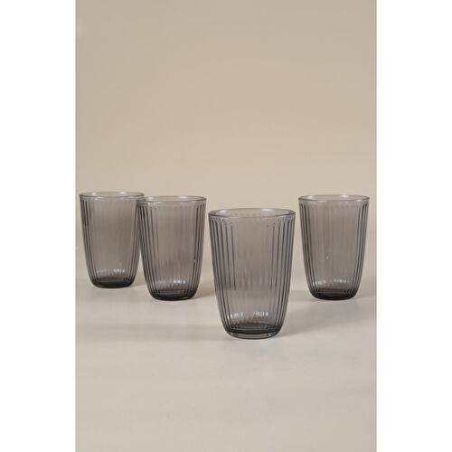 Rakle Splendid 4'lü Meşrubat Bardağı Seti Füme 395 Cc