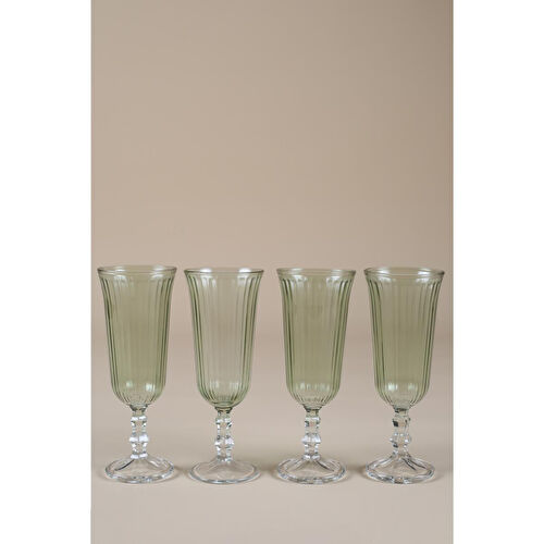 Rakle Splendid 4'lü Kahve Yanı Kadehi Seti Yeşil 120 Cc