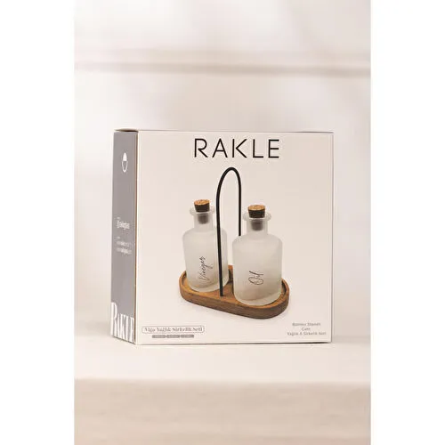 Rakle Vigo Bambu Stantlı 2'li Yağlık-sirkelik Seti 200 Cc