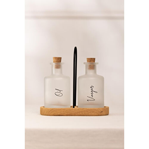 Rakle Vigo Bambu Stantlı 2'li Yağlık-sirkelik Seti 200 Cc